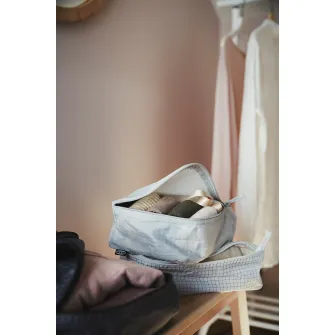 IKEA RENSARE Husa haine, set 3buc., carouri/gri negru