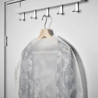 IKEA RENSHACKA Husa haine, alb transparent