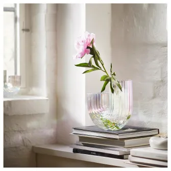 IKEA RÄFFELBJÖRK Vaza, sidefiu, 12 cm