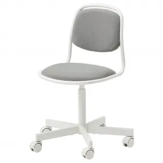 IKEA ÖRFJÄLL Scaun birou copii, alb/Vissle gri