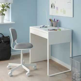 IKEA ÖRFJÄLL Scaun birou copii, alb/Vissle gri