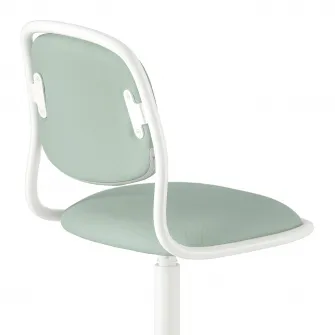 IKEA ÖRFJÄLL Scaun birou copii, alb/Vissle verde deschis