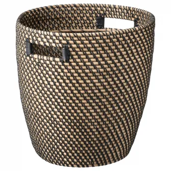 IKEA RÅGKORN Ghiveci, interior/exterior gri inchis/bej, 32 cm