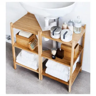 IKEA RÅGRUND Lavoar/polita colt, bambus, 34x60 cm
