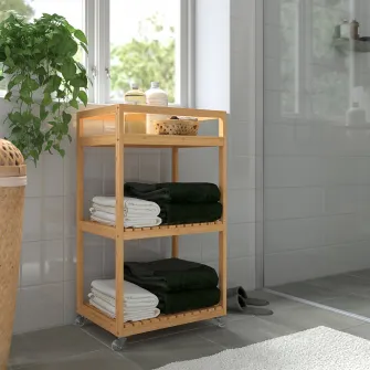 IKEA RÅGRUND Carucior, bambus, 42x33x76 cm