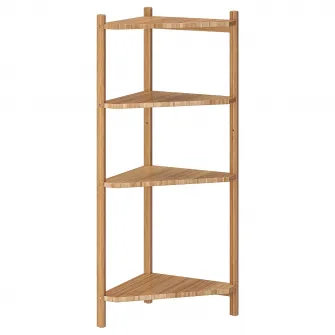 IKEA RÅGRUND Etajera colt, bambus, 34x99 cm