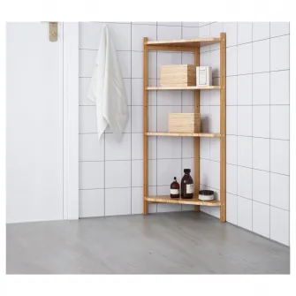 IKEA RÅGRUND Etajera colt, bambus, 34x99 cm