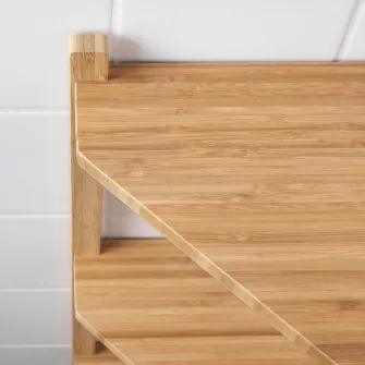 IKEA RÅGRUND Etajera colt, bambus, 34x99 cm