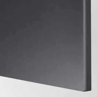 IKEA RIKSVIKEN Front usa/sertar, aspect cositor mat inchis, 60x38 cm