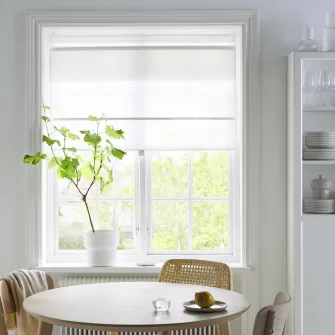 IKEA RINGBLOMMA Storuri romane, alb, 100x160 cm