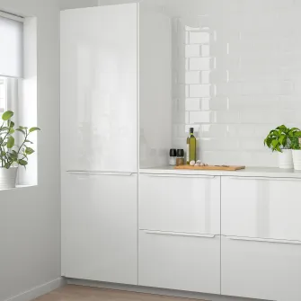 IKEA RINGHULT Usa, lucios alb, 30x80 cm