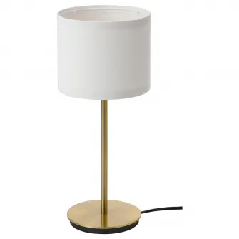 IKEA RINGSTA / SKAFTET Veioza, alb/alama, 41 cm
