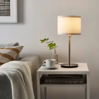 IKEA RINGSTA Abajur, alb, 19 cm