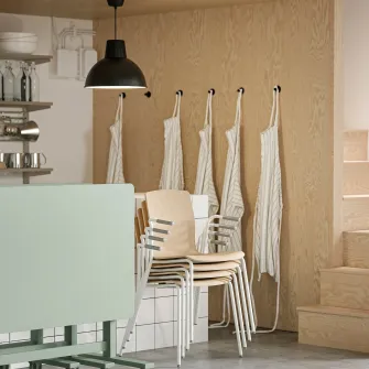 IKEA RINNIG Sort, cu model, 69x85 cm