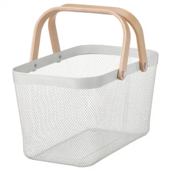 IKEA RISATORP Cos, alb, 27x42x23 cm