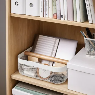 IKEA RISATORP Cos cu compartimente, alb, 33x24x11 cm