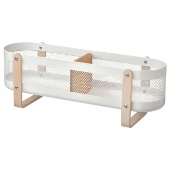 IKEA RISATORP Organizator birou, alb, 50x16x17 cm