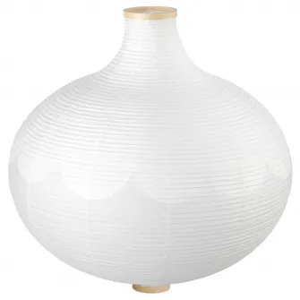 IKEA RISBYN Abajur lustra, forma de ceapa/alb, 57 cm