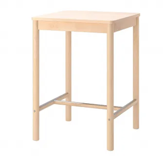 IKEA RÖNNINGE Masa bar, mesteacan, 75x75 cm