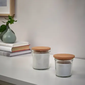 IKEA RÖNNSPIREA Capac pentru lumanare parfumata, pluta, 8 cm