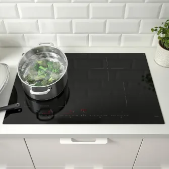 IKEA ROGESTAD Plita cu inductie, IKEA 500 negru, 78 cm