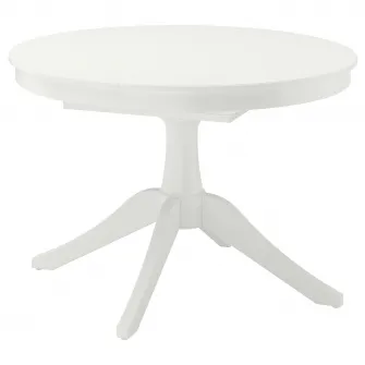 IKEA ROSENTORP Masa extensibila, alb, 110/155 cm