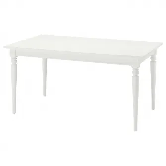 IKEA ROSENTORP Masa extensibila, alb, 155/215x87 cm