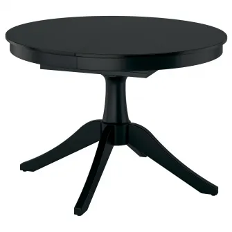 IKEA ROSENTORP Masa extensibila, negru, 110/155 cm