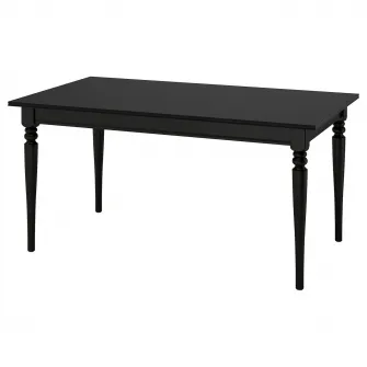IKEA ROSENTORP Masa extensibila, negru, 155/215x87 cm