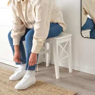 IKEA ROSENTORP Taburet, alb