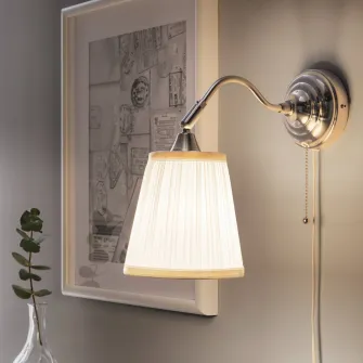 IKEA ÅRSTID Aplica, nichelat/alb
