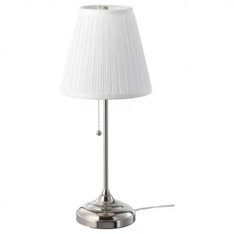 IKEA ÅRSTID Veioza, nichelat/alb