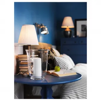 IKEA ÅRSTID Veioza, nichelat/alb