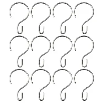 IKEA RUDSJÖN Inel perdea dus, aspect inox