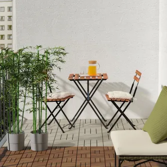 IKEA RUNNEN Podea de exterior, bej, 0.81 m²