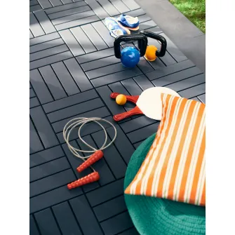 IKEA RUNNEN Podea de exterior, gri inchis, 0.81 m²