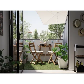 IKEA RUNNEN Podea de exterior, iarba artificiala, 0.81 m²