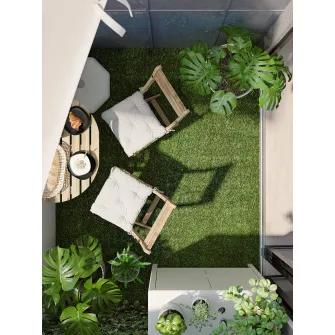 IKEA RUNNEN Podea de exterior, iarba artificiala, 0.81 m²