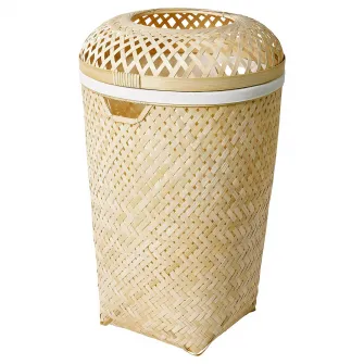 IKEA SALUDING Cos rufe, lucrat manual bambus, 50 l