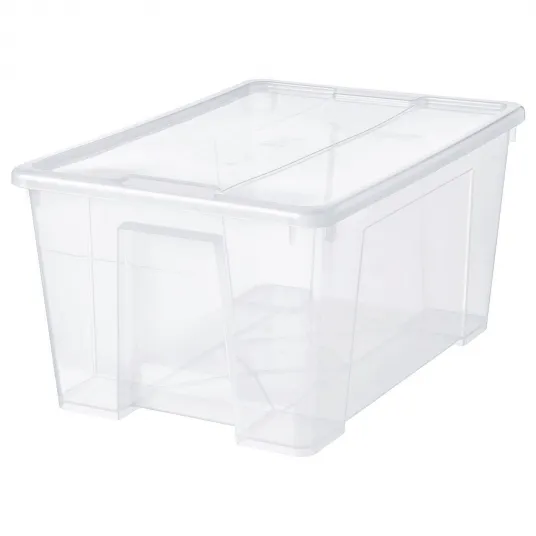 IKEA SAMLA Cutie cu capac, trnsp, 57x39x28 cm/45 l