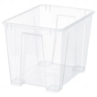 IKEA SAMLA Cutie, trnsp, 39x28x28 cm/22 l