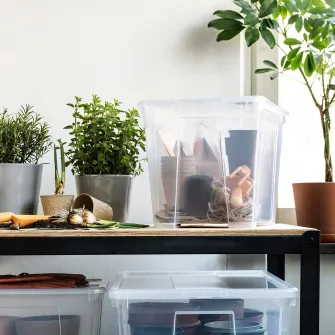 IKEA SAMLA Cutie, trnsp, 39x28x28 cm/22 l