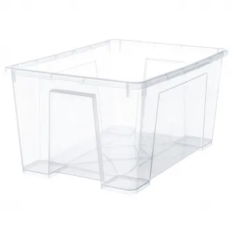 IKEA SAMLA Cutie, trnsp, 56x39x28 cm/45 l