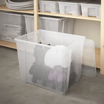 IKEA SAMLA Cutie, trnsp, 56x39x42 cm/65 l
