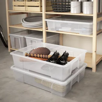 IKEA SAMLA Cutie, trnsp, 78x56x18 cm/55 l