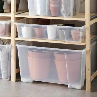 IKEA SAMLA Cutie, trnsp, 78x56x18 cm/55 l