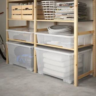 IKEA SAMLA Cutie, trnsp, 78x56x18 cm/55 l