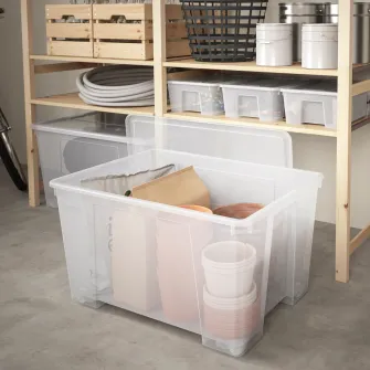 IKEA SAMLA Cutie, trnsp, 78x56x43 cm/130 l