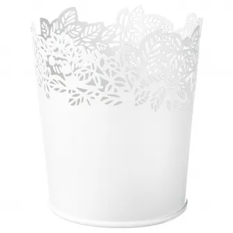 IKEA SAMVERKA Ghiveci, alb, 9 cm
