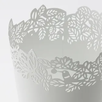 IKEA SAMVERKA Ghiveci, alb, 9 cm